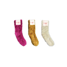 3 Adet Dikişsiz Tüylü Sıcak Tutan Ev Çorabı 