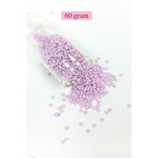 Dökme Cam Kum Boncuk (11/0) 2 mm - 60 Gram -  Açık Pembe - BNC043 