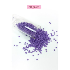 Dökme Cam Kum Boncuk (11/0) 2 mm - 60 Gram -  Eflatun - BNC055 