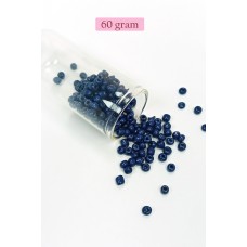 Dökme Cam Kum Boncuk Büyük Boy (6/0) 4 mm - 60 Gram - Koyu Mavi - BNC114 