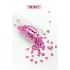 Dökme Cam Kum Boncuk Büyük Boy (6/0) 4 mm - 60 Gram - Eflatun - BNC121