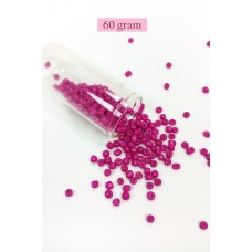 Dökme Cam Kum Boncuk Büyük Boy (6/0) 4 mm - 60 Gram - Açık Mor - BNC130 