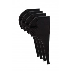 4 Adet Tesettür Bone Bağcıklı Likralı Siyah 