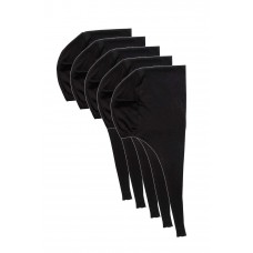 5 Adet Tesettür Bone Bağcıklı Likralı Siyah 