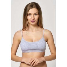 Pedli İp Askılı Gri Büstiyer 