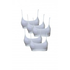 Pedli İp Askılı Beyaz Büstiyer 5 adet 