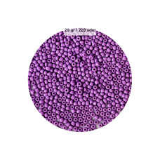 Mor Renk 4 mm Yaklaşık 220 adet/20 gram Cam Boncuk Oya Yazma Bileklik ve Kolye 