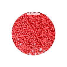 Karpuz Pembesi Renk 4 mm Yaklaşık 1100 adet / 100 gram Cam Boncuk Oya Yazma Bileklik ve Kolye 