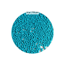 Turquaz Mavi Renk 4 mm Yaklaşık 1100 adet / 100 gram Cam Boncuk Oya Yazma Bileklik ve Kolye 