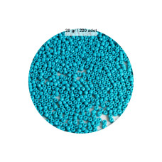 Turquaz Mavi Renk 4 mm Yaklaşık 220 adet/20 gram Cam Boncuk Oya Yazma Bileklik ve Kolye 