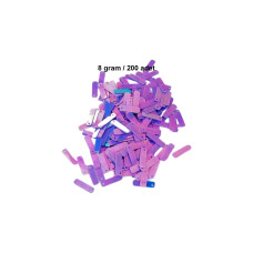 Mor 15 x 5 mm Dantel Oya Yazma Halhal Abiye Lazer Kesim Pul 200 adet / 8 gram 