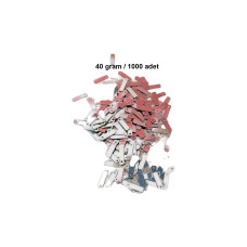 Koyu Pembe 15 x 5 mm Dantel Oya Yazma Halhal Abiye Lazer Kesim Pul 1000 adet / 40 gram 