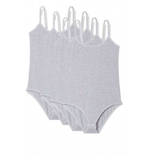 4 Adet İp Askılı Kadın Çıtçıtlı Body Gri 