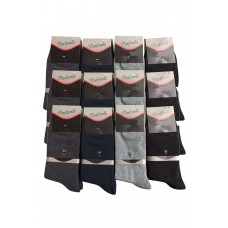 12 Adet Erkek Soket Çorap Siyah Gri Lacivert Füme 