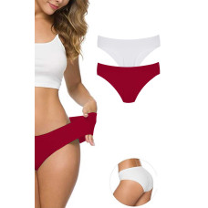 2 Adet Kadın Dikişsiz Lazer Kesim Esnek İz yapmayan Külot S5 