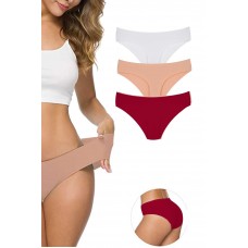 3 Adet Kadın Dikişsiz Lazer Kesim Esnek İz yapmayan Külot S7 