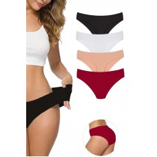 4 Adet Kadın Dikişsiz Lazer Kesim Esnek İz yapmayan Külot S5 