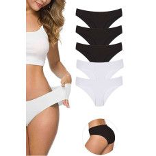 5 Adet Kadın Dikişsiz Lazer Kesim Esnek İz yapmayan Külot S1 