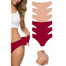 6 Adet Kadın Dikişsiz Lazer Kesim Esnek İz yapmayan Külot S7 