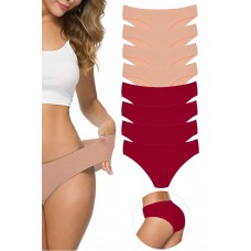 8 Adet Kadın Dikişsiz Lazer Kesim Esnek İz yapmayan Külot S6 