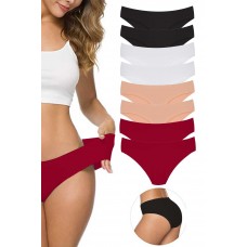 8 Adet Kadın Dikişsiz Lazer Kesim Esnek İz yapmayan Külot S7 