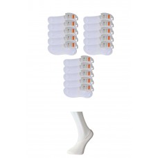 Beyaz Erkek Babet Çorap 15 çift 