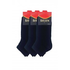 Siyah Erkek Kısa Spor Çorap 3 Çift 