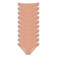 10 adet Süper Eko Set Likralı Kadın Slip Külot Ten