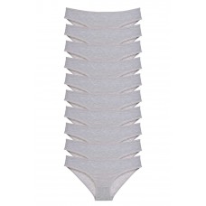 10 adet Süper Eko Set Likralı Kadın Slip Külot Gri