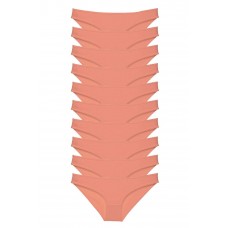 10 adet Süper Eko Set Likralı Kadın Slip Külot Pudra