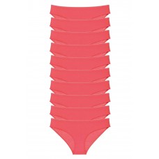 10 adet Süper Eko Set Likralı Kadın Slip Külot Fuşya 