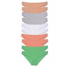 10 adet Süper Eko Set Likralı Kadın Slip Külot Ten Gri Beyaz Pudra Yeşil 