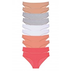 10 adet Süper Eko Set Likralı Kadın Slip Külot Ten Gri Beyaz Pudra Fuşya 