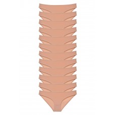 12 adet Süper Eko Set Likralı Kadın Slip Külot Ten