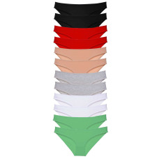 12 adet Süper Eko Set Likralı Kadın Slip Külot Set 2 