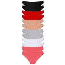 12 adet Süper Eko Set Likralı Kadın Slip Külot Set 3 