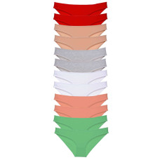 12 adet Süper Eko Set Likralı Kadın Slip Külot Set 4 