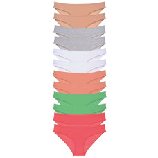 12 adet Süper Eko Set Likralı Kadın Slip Külot Set 6 