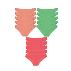 15 adet Süper Eko Set Likralı Kadın Slip Külot 536