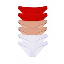 6 adet Süper Eko Set Likralı Kadın Slip Külot 547 