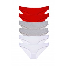 6 adet Süper Eko Set Likralı Kadın Slip Külot 548 