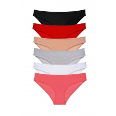 6 adet Süper Eko Set Likralı Kadın Slip Külot Renk 3 