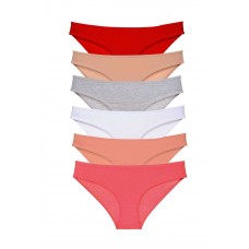 6 adet Süper Eko Set Likralı Kadın Slip Külot Renk 5 