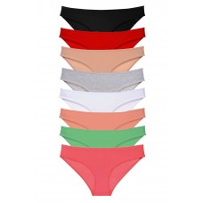 8 adet Süper Eko Set Likralı Kadın Slip Külot Set 1 