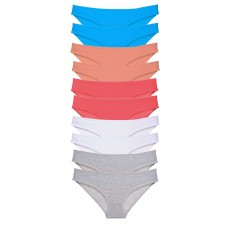 10 adet Süper Eko Set Likralı Kadın Slip Gri Beyaz Pudra Fuşya Mavi 