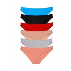 6 adet Süper Eko Set Likralı Kadın Slip Külot Renk 1 