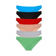 6 adet Süper Eko Set Likralı Kadın Slip Külot Renk 2 