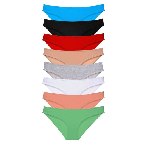 8 adet Süper Eko Set Likralı Kadın Slip Külot Set 1