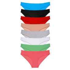 8 adet Süper Eko Set Likralı Kadın Slip Külot Set 3 