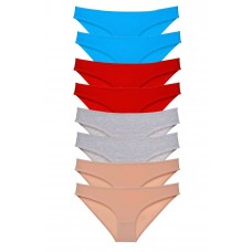 8 adet Süper Eko Set Likralı Kadın Slip Külot 534 